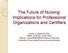 The Future of Nursing: Implications for Professional Organizations and Certifiers