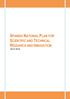 SPANISH NATIONAL PLAN FOR SCIENTIFIC AND TECHNICAL RESEARCH AND INNOVATION 2013-2016