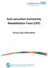 East Lancashire Community Rehabilitation Team (CRT) Service User Information