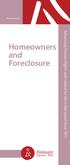 Homeowners and Foreclosure