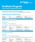 Graduate Program Contact Information and Application Requirements