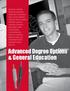 Advanced Degree Options & General Education