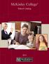 McKinley College. School Catalog