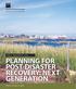 p a s r e p o r t 5 7 6 PLANNING FOR POST-DISASTER RECOVERY: NEXT GENERATION James C. Schwab, aicp, Editor