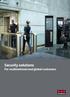 Security solutions. For multinational and global customers