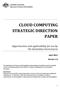 CLOUD COMPUTING STRATEGIC DIRECTION PAPER