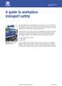 A guide to workplace transport safety
