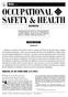OCCUPATIONAL SAFETY & HEALTH