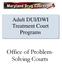 Adult DUI/DWI Treatment Court Programs. Office of Problem- Solving Courts