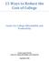 25 Ways to Reduce the Cost of College