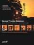 Service Provider Solutions: