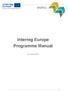 Interreg Europe Programme Manual