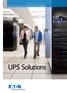 Pulsar Series and Powerware Series Product Catalogue. UPS Solutions