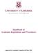 Handbook of Academic Regulations and Procedures