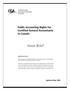 Public Accounting Rights for Certified General Accountants in Canada. Issue Brief