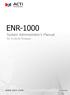 ENR-1000. System Administrator s Manual. For V1.00.02 Firmware 2013/01/30