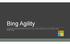 Outline. 1. A bit about Bing 2. Velocity What does it mean? 4. Modern Engineering Principles 5. The inner and outer loop 6. Performance gating