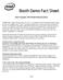 Booth Demo Fact Sheet