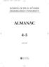 SCHOOL OF PH.D. STUDIES SEMMELWEIS UNIVERSITY ALMANAC 4-5 2006-2008