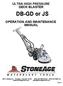 ULTRA HIGH PRESSURE DECK BLASTER. DB-GD or JS OPERATION AND MAINTENANCE MANUAL