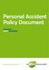 Personal Accident Policy Document
