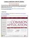 Common Application Guide for Students