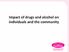 Impact of drugs and alcohol on individuals and the community
