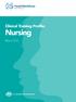 Clinical Training Profile: Nursing. March 2014. HWA Clinical Training Profile: Nursing