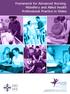 Framework for Advanced Nursing, Midwifery and Allied Health Professional Practice in Wales