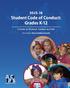 2015-16 Student Code of Conduct: Grades K-12