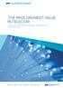 THE PROCUREMENT VALUE IN TELECOM UNLOCKING FURTHER POTENTIAL AND ENSURING ACTUAL FINANCIAL IMPACT
