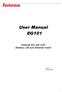 User Manual EG101. Ethernet IAD with VoIP Wireless LAN and Ethernet Switch