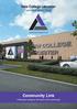 Community Link. Putting the college at the heart of the community