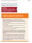 Agricultural Science