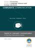 Master in Corporate Communication A One-Year Specializing Master