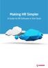 Making HR Simpler. A Guide to HR Software in the Cloud