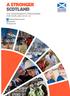 A STRONGER SCOTLAND THE GOVERNMENT S PROGRAMME FOR SCOTLAND 2015-16. TheScottishGovernment @ScotGov www.gov.scot