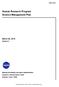 Human Research Program Science Management Plan