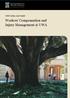 UWA Safety and Health. Workers Compensation and Injury Management @ UWA