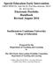 Southeastern Louisiana University College of Education. Prepared for the Department of Teaching and Learning by