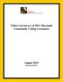 Follow-Up Survey of 2011 Maryland Community College Graduates