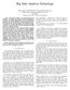 Big Data Analysis Technology