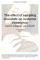 The effect of sampling chocolate on customer experience