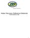 Water Recovery Reference Materials Revised: September 24, 2009