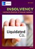 MIA 7/2010 INSOLVENCY. Learning the Essentials of Corporate Liquidation. April 2010