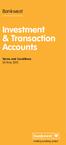Investment & Transaction Accounts