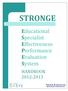 STRONGE. Educational Specialist Effectiveness Performance Evaluation System