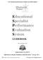 Educational Specialist Performance Evaluation System