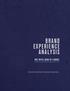 BRAND EXPERIENCE ANALYSIS