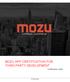 MOZU APP CERTIFICATION FOR THIRD-PARTY DEVELOPMENT. Certification Guide. 2014 Mozu